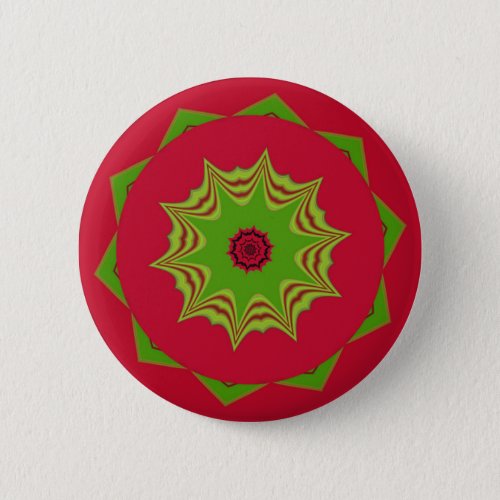 red African ethnic tribal pattern Pinback Button