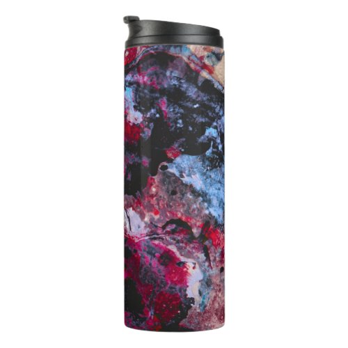 Red Agate Crystal Geode Abstract Thermal Tumbler