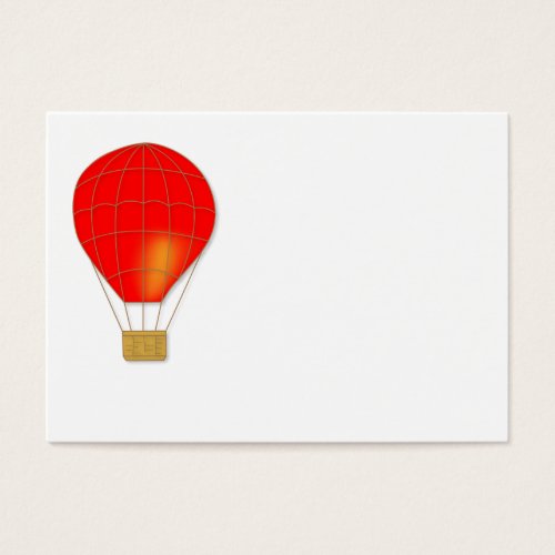 Red air balloon business card