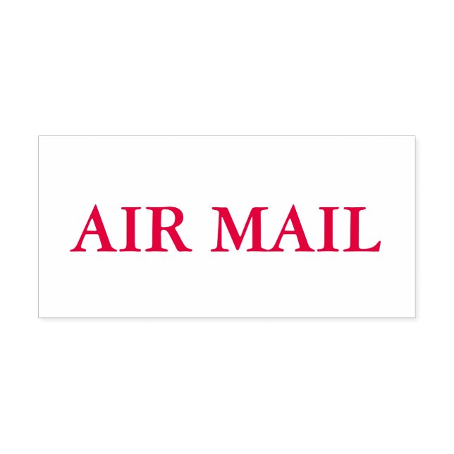 Red Air Mail Self-inking Stamp (Design)