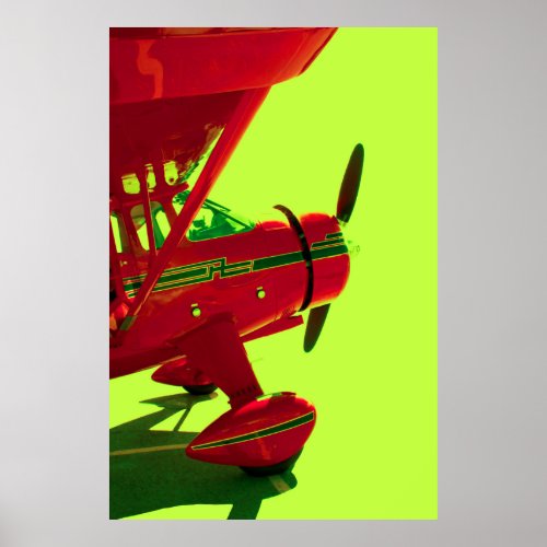 RED AIRCRAFT 1 POSTER