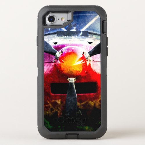 Red Aircraft _ Small But Fierce OtterBox Defender iPhone SE87 Case