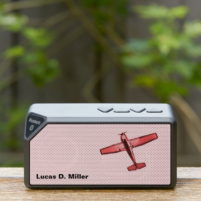  Red Airplane  Bluetooth Speaker (Insitu(Outdoor))