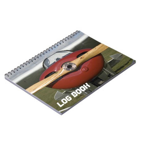 Red Airplane Flight Log Book