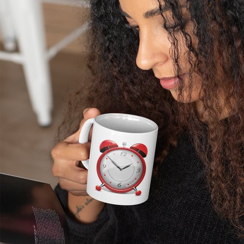 Red Alarm Clock Mug