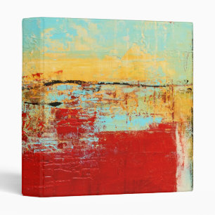 Red Alaskan Abstract 3 Ring Binder