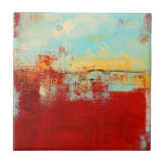 Red Alaskan Abstract Ceramic Tile<br><div class="desc">Red Alaskan by Erin Ashley. Features an abstract design with primarily red for the color.| 140546GG</div>