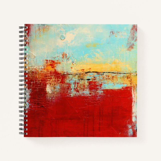 Red Alaskan Abstract Notebook (Front)