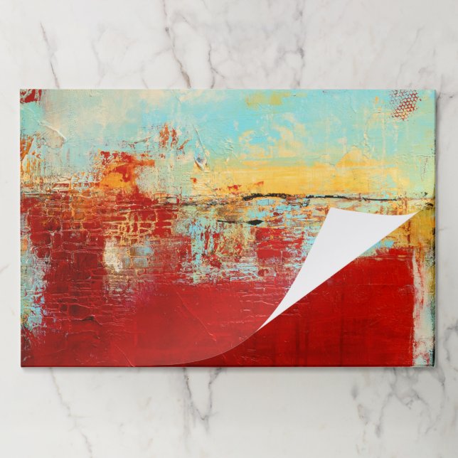 Red Alaskan Abstract Paper Pad (Folded)