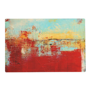 Red Alaskan Abstract Placemat