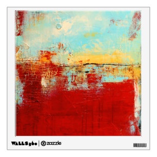 Red Alaskan Abstract Wall Decal