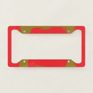 Red Alert License Plate Frame