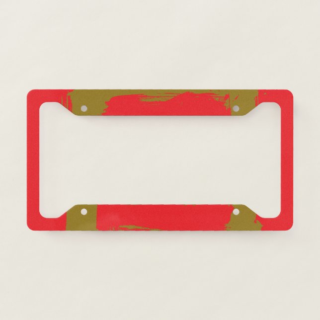 Red Alert License Plate Frame (Front)