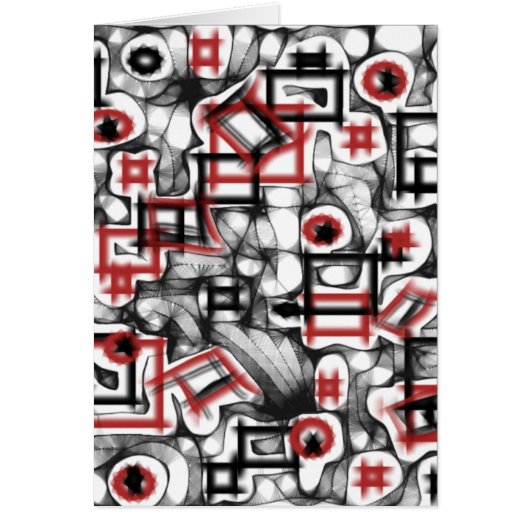 Red All Over Cards (Front)