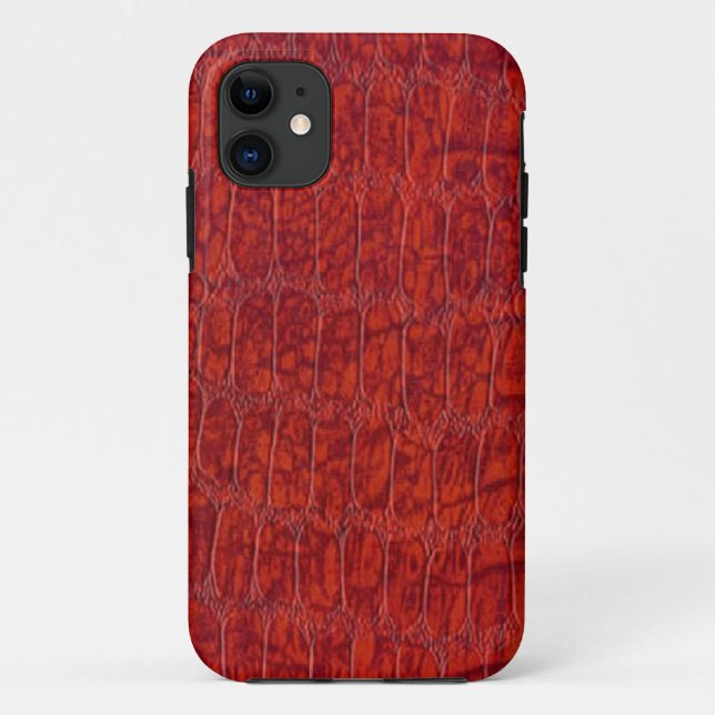 Red Alligator Print Case-Mate iPhone 5 Case (Back)
