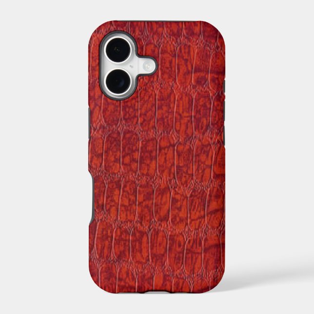 Red Alligator Print Case-Mate iPhone 5 Case (Back)