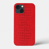 red alligator print crocodile skin