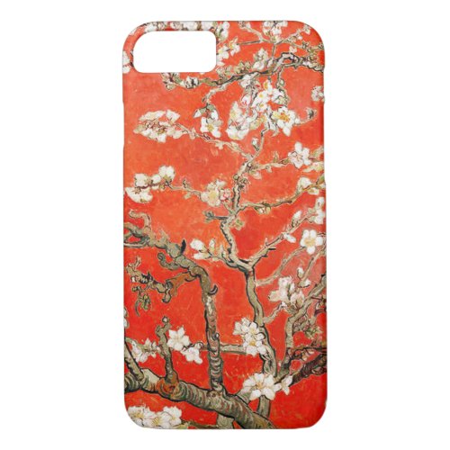 Red Almond Blossoms Vincent Van Gogh iPhone 87 Case