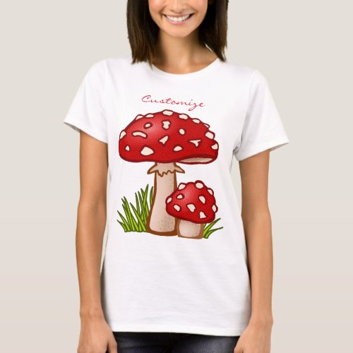 Red Amanita Mushrooms Thunder_Cove T_Shirt