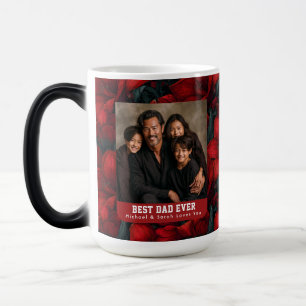 Red Amaryllis Flower Stepdad Keepsake Color Morph Mug