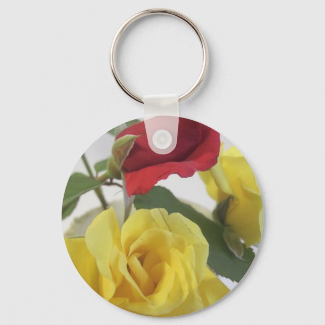 Red amd Yellow Roses Keychain (Front)