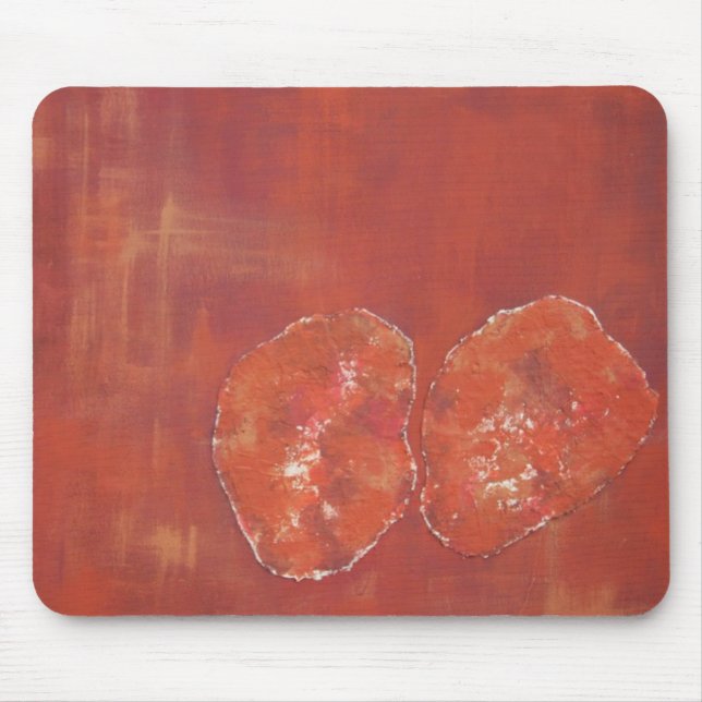 Red Ameoba Mouse Pad (Front)