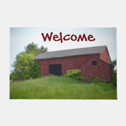 Red Amish Barn Doormat