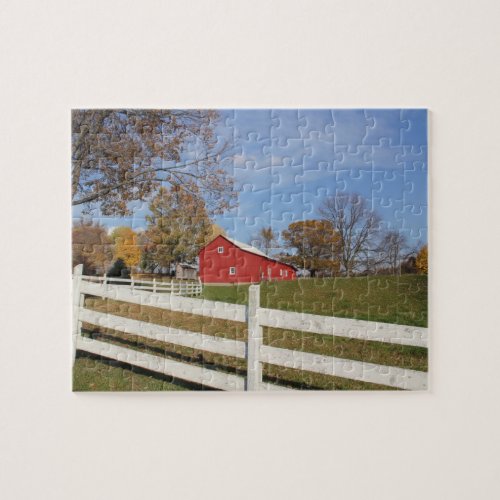 Red Amish Barn Puzzle