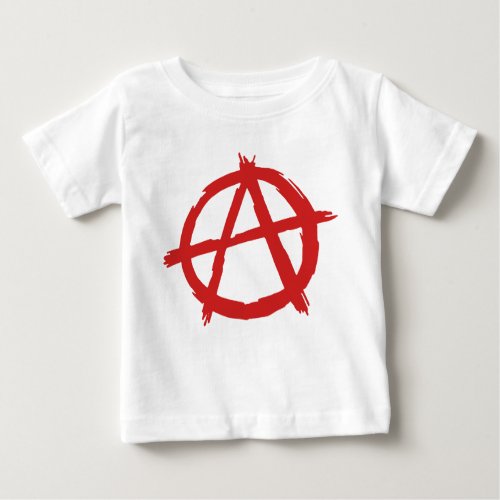 Red Anarchist A Symbol Anarchy Logo Baby T_Shirt