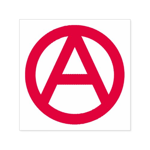 Red Anarchy Anarchist Symbol Self_inking Stamp