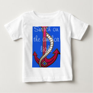 Red Anchor Art Print Baby T-Shirt
