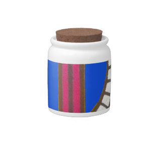 Red Anchor Art Print Candy Jar