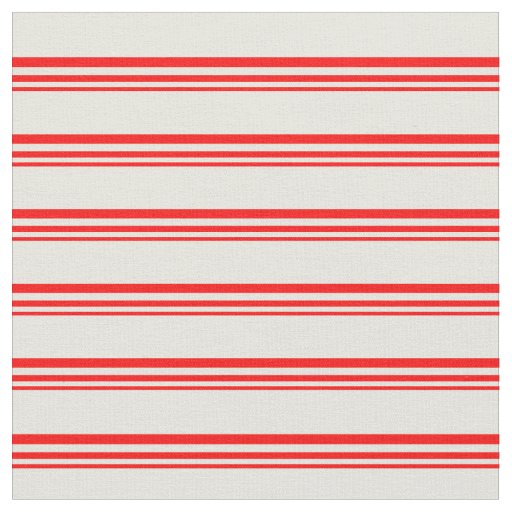 Red and Beige Colored Lined Pattern Fabric