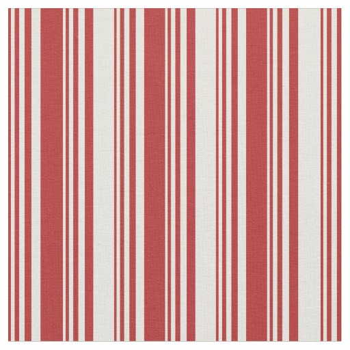 Red and Beige Colored Striped Pattern Fabric