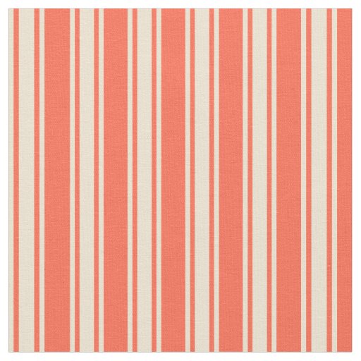 Red and Beige Pattern Fabric