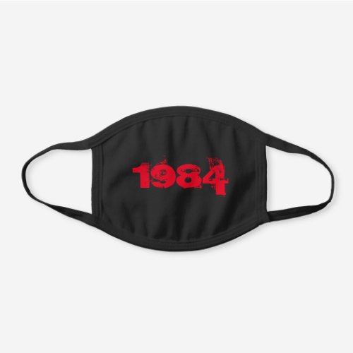 Red and Black 1984 Decorative Cotton Face Mask