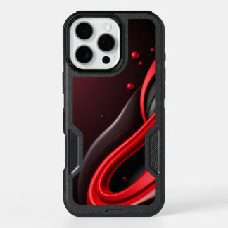 Red and Black 3D Gradient Mobile Backcover iPhone 16 Pro Max Case