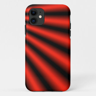 Red and Black abstract iPhone 11 Case