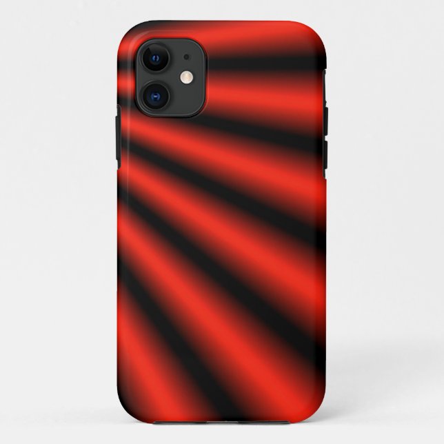 Red and Black abstract Case-Mate iPhone Case (Back)