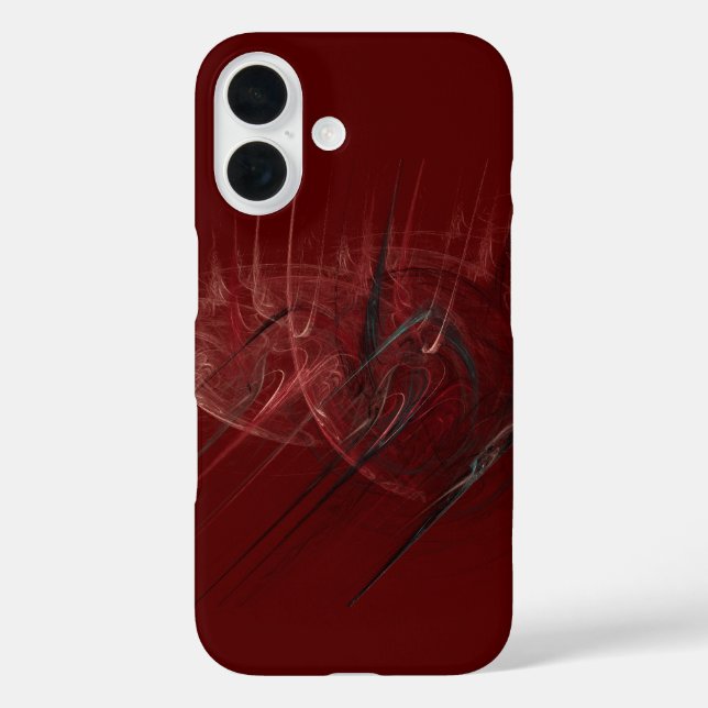 Red and Black abstract   Case-Mate iPhone Case (Back)