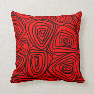 Red And Black Pillows - Decorative & Throw Pillows | Zazzle