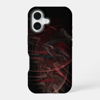 Red and Black abstract iPhone 16 Case