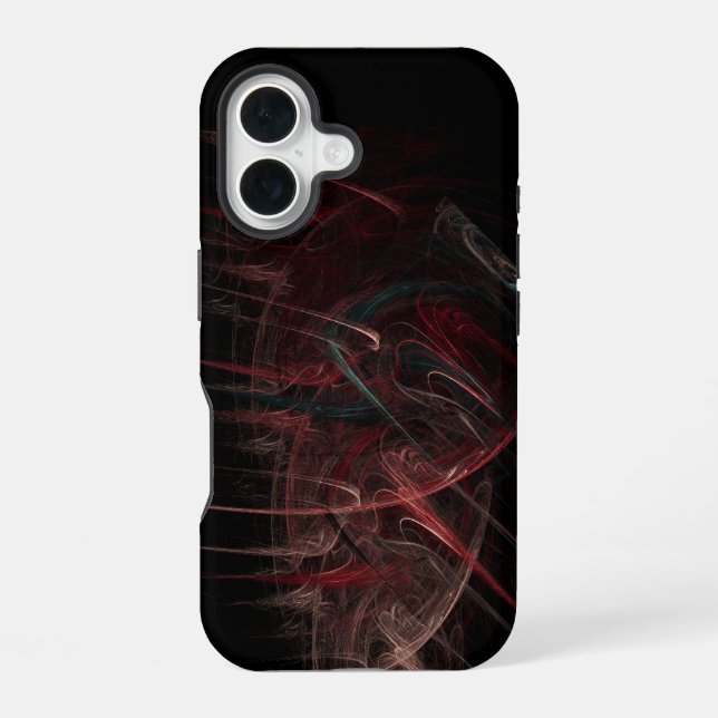 Red and Black abstract   iPhone Case (Back)