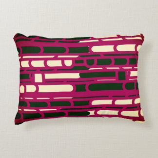 Red and black accent pillow