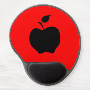 Red and Black Apple Gel Mouse Pad