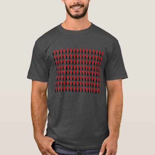 Red and black arrows pointing up down direction T_Shirt