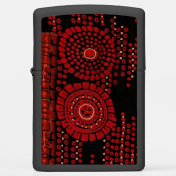 Red And Black Art Deco Pattern Zippo Lighter by RantingCentaur at Zazzle
