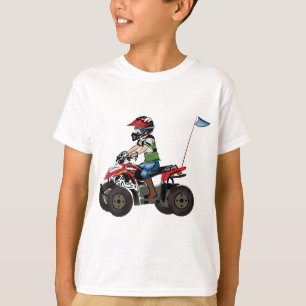 Red and Black ATV Kid T-Shirt