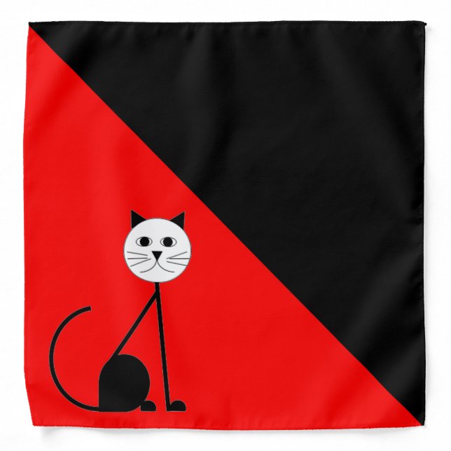 Red and  Black Bandana (Front)