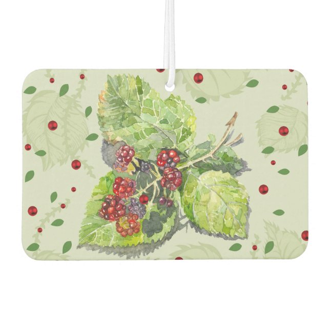red and black blackberries air freshener (Front)